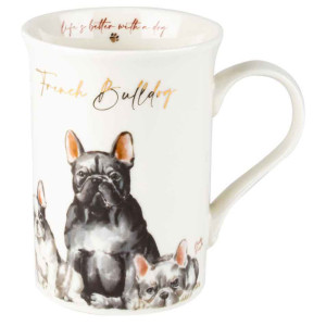 French Bulldogs Muddy Paws New Bone China Tea Coffee Mug