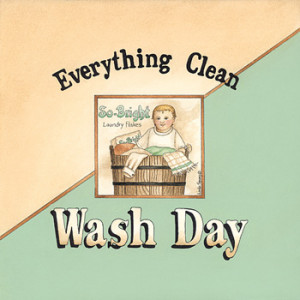 Everything Clean Wash Day Laundry 10 x 10 Print