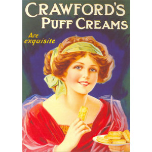Crawfords Puff Creams Nostalgic Postcard