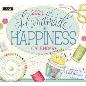 Handmade Happiness by Nicole Tamarin 2024 Lang Wall Calendar