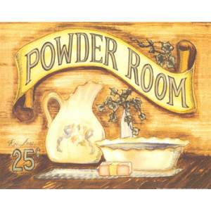 Powder Room 8 x 10 Country Print