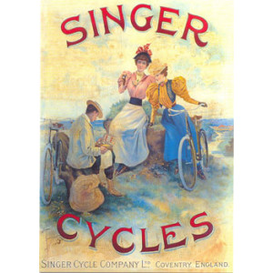 Singer Cycles Postcard