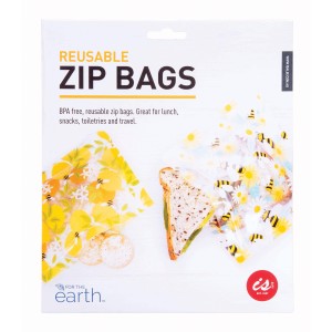Bee Design Reuseable Zip Lock Bags - Set 8