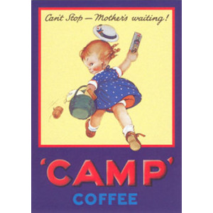 Camp Coffe Girl Mabel Lucie Attwell Nostalgic Postcard