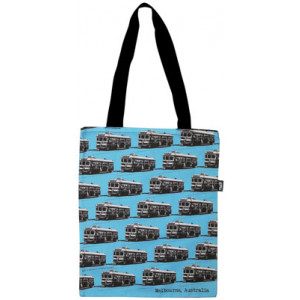 Shopping Carry Bag Melbourne City Circle Tram Blue 