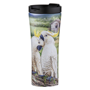 Cockatoos A Country Life Stainless Steel Travel Mug 