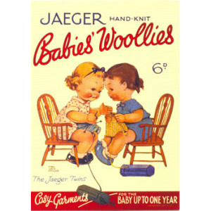 Jaeger Hand Knit Babies Woollies Postcard