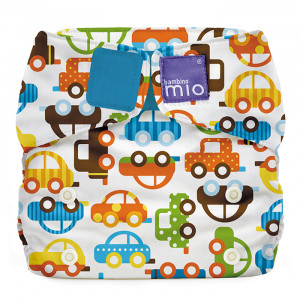 Modern Cloth Baby Nappy Reusable Adjustable Diaper Cars Traffic Jam 