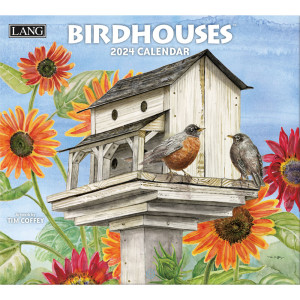 Birdhouses Tim Coffey 2024 Lang Wall Calendar
