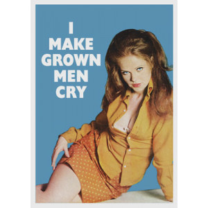 I Make Grown Men Cry Retro Greeting Card  