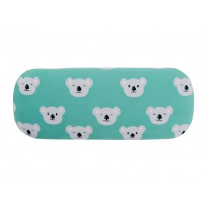 Glasses Case with Eyeglasses Cleaning Cloth Cute Koala Face