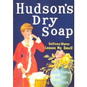 Hudsons Dry Soap Nostalgic Postcard