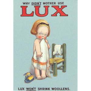 Lux Won't Shrink Woollens Nostalgic Postcard