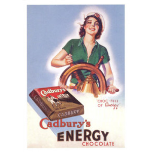 Cadburys Energy Chocolate Ship Nostalgic Postcard