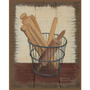 Wooden Spoons in Basket 8 x 10 Print