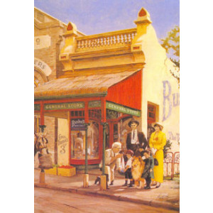 Bushells General Store Nostalgic Postcard