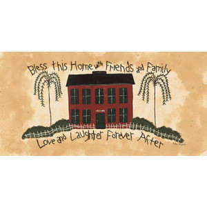 Bless This Home With Family & Friends 10 x 20 Print