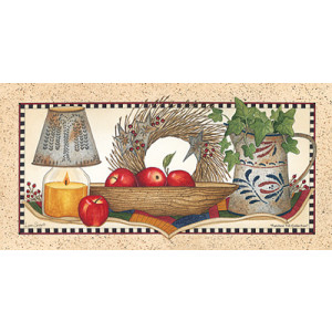 Country Punched Tin & Apples 10 x 20 Print