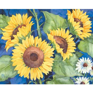 Sunflowers Design Eyeglasses Cleaning Cloth