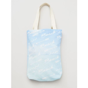 Beach Fashion Sky Blue Canvas Tote Bag