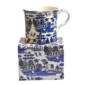 Blue Willow Fine Bone China Palace Tea Coffee Mug 