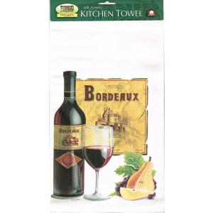 Vintage Bordeaux Tea Towel