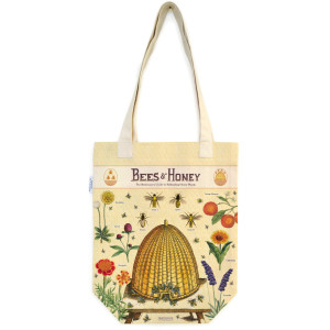 Bees and Honey Natural 100% Cotton Vintage Tote Bag