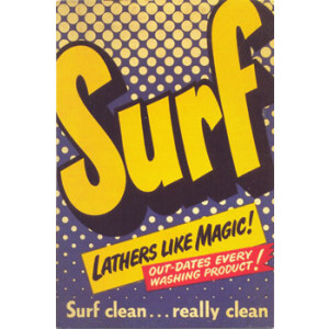 Surf 1950 Laundry Washing Postcard