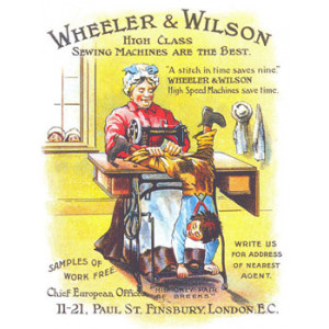 Wheeler & Wilson Sewing Machines Nostalgic Postcard