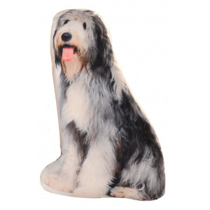 Old English Sheepdog Shaped Scatter Throw Cushion Pillow 