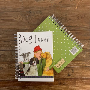 Dog Lover Hard Cover Spiral Notebook Journal By Alex Clark