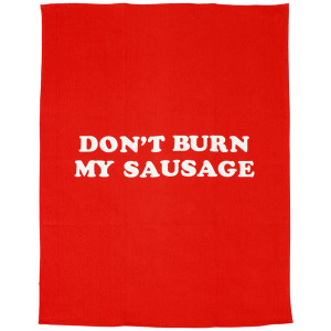 Don't Burn My Sausage 100% Cotton Kitchen BBQ Bar Tea Towel 