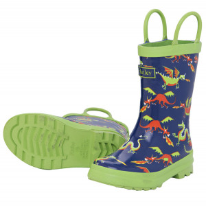 Flying Dragons Design Pull On Kids Rainboots Gumboots By Hatley