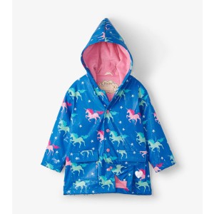 Twinkle Unicorns Colour Changing Girls Kids Raincoat By Hatley