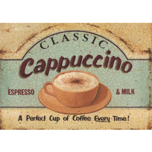 Classic Cappuccino Greeting Card by Martin Wiscombe 