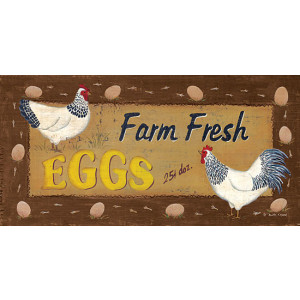 Farm Fresh Eggs 8 x 16 Print
