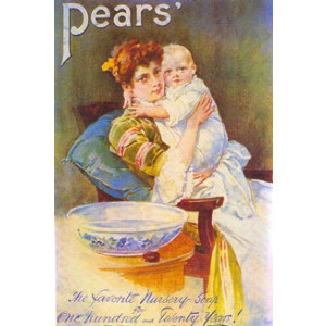 Pears Soap Lady & Baby Nostalgic Postcard
