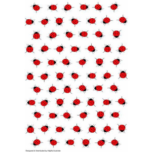 Ladybirds Ladybugs Design 100% Cotton Kitchen Tea Towel