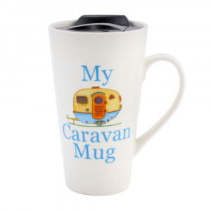 My Caravan Ceramic Travel Mug With Non Spill Lid 