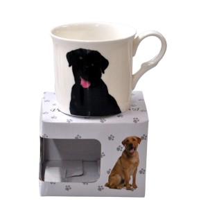 Black Labrador Dog Fine Bone China Palace Tea Coffee Cup Mug
