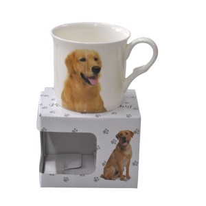Golden Labrador Dog Fine Bone China Palace Tea Coffee Cup Mug