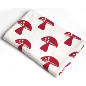 Mushrooms Design Soft Baby Blanket