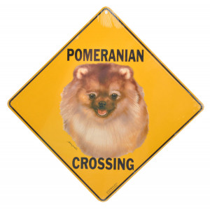 Pomeranian Crossing Road Sign 