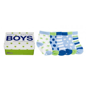 Baby Boys Bamboo Fibre Socks 0-12 Months