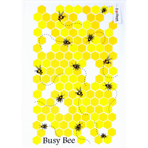 Busy Bee Bumblebee Beehive 100% Cotton Kitchen Tea Towel 