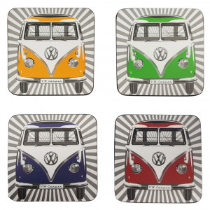 VW Volkswagen Kombi Set of 4 Cork Backed Drink Coasters