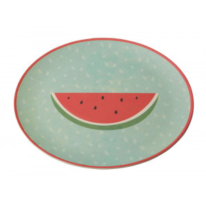 Tropicana Watermelon Design Bamboo Fibre Plate