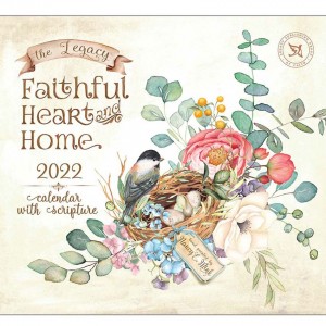 Faithful Heart & Home Nancy E Mink 2022 Legacy Wall Calendar With Scripture