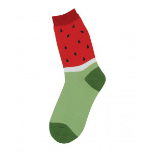 Womens Ladies Fun Novelty Socks Watermelon Design