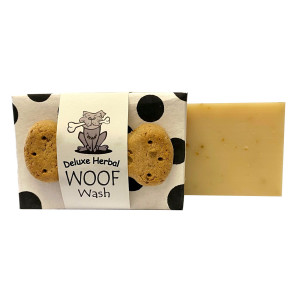 Deluxe Herbal Woof Wash Soap Bar for Dogs